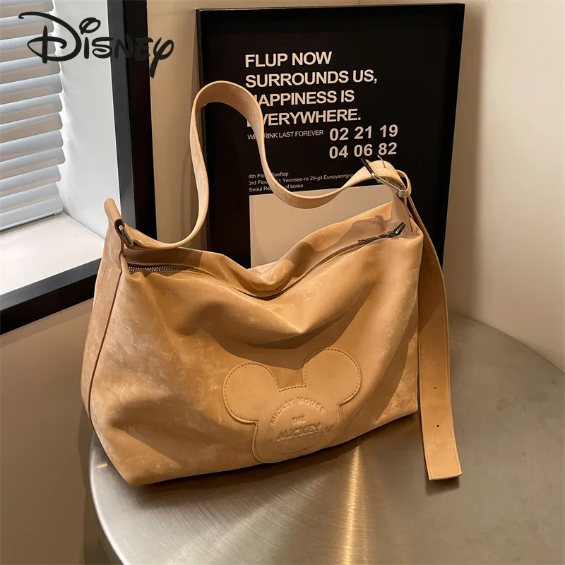 Disney Mickey New Women's Crossbody Bag Fashionable High Quality Fitness Bag Large Capacity Commuter Women's Shoulder Bag