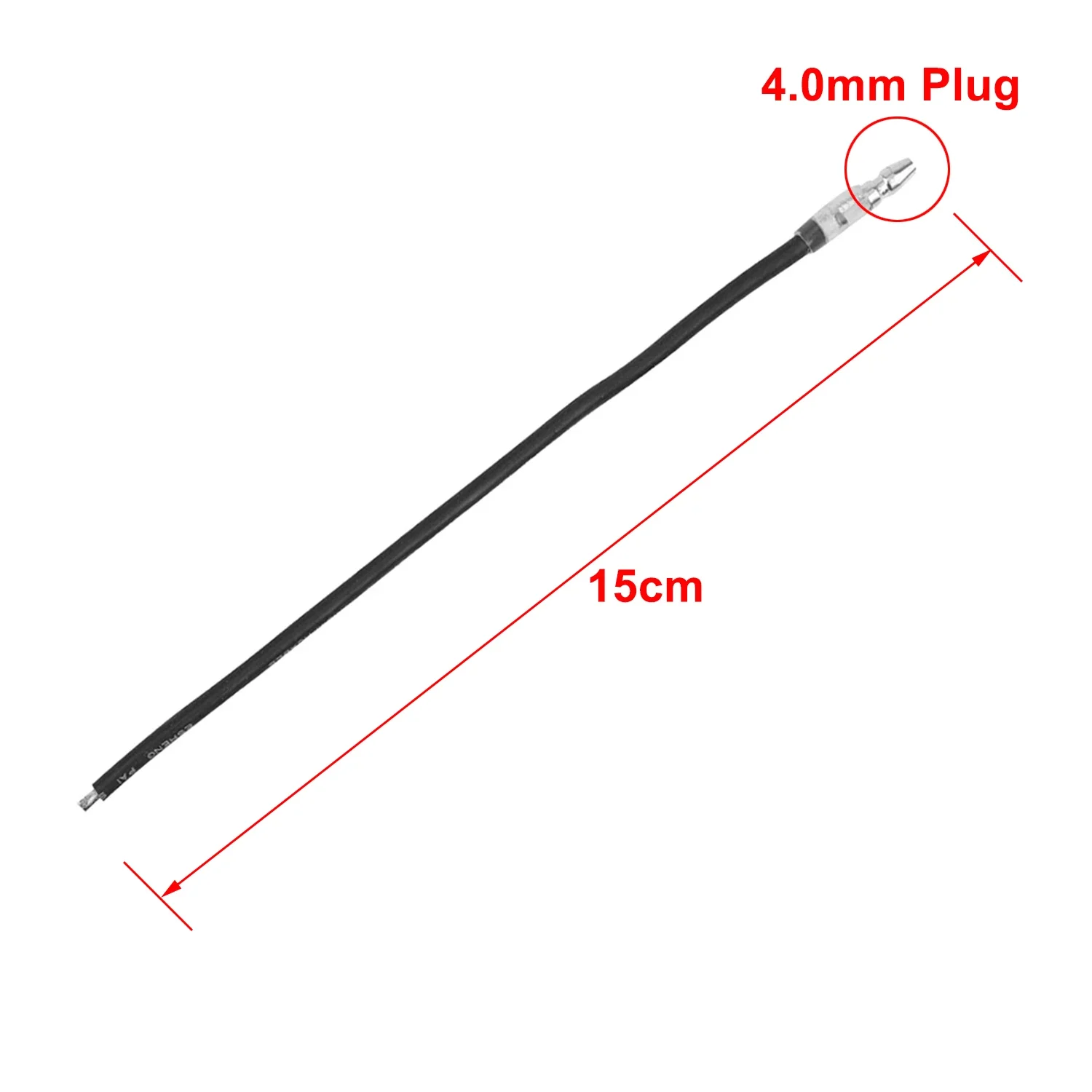 NEEBRC Motor Silicone Wire 4.0mm Male Plug Connection Cable for 370 380 390 540 550 775 795 Brushed Motor ESC RC Car Parts - Image 2