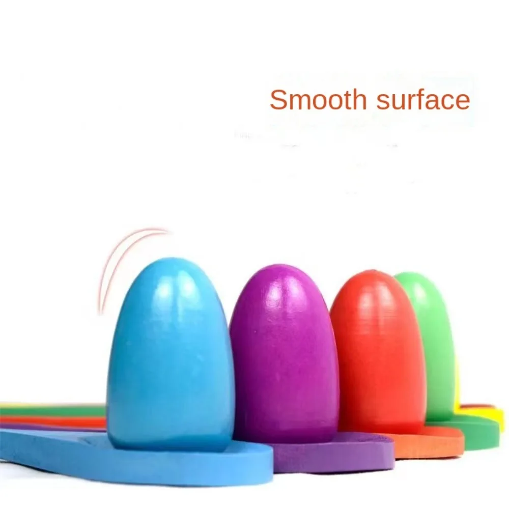 

4/12PCS Wooden Egg & Spoon Race Game Small Balls Egg Race Game Relay Balance Training Montessori Early Learning Gifts