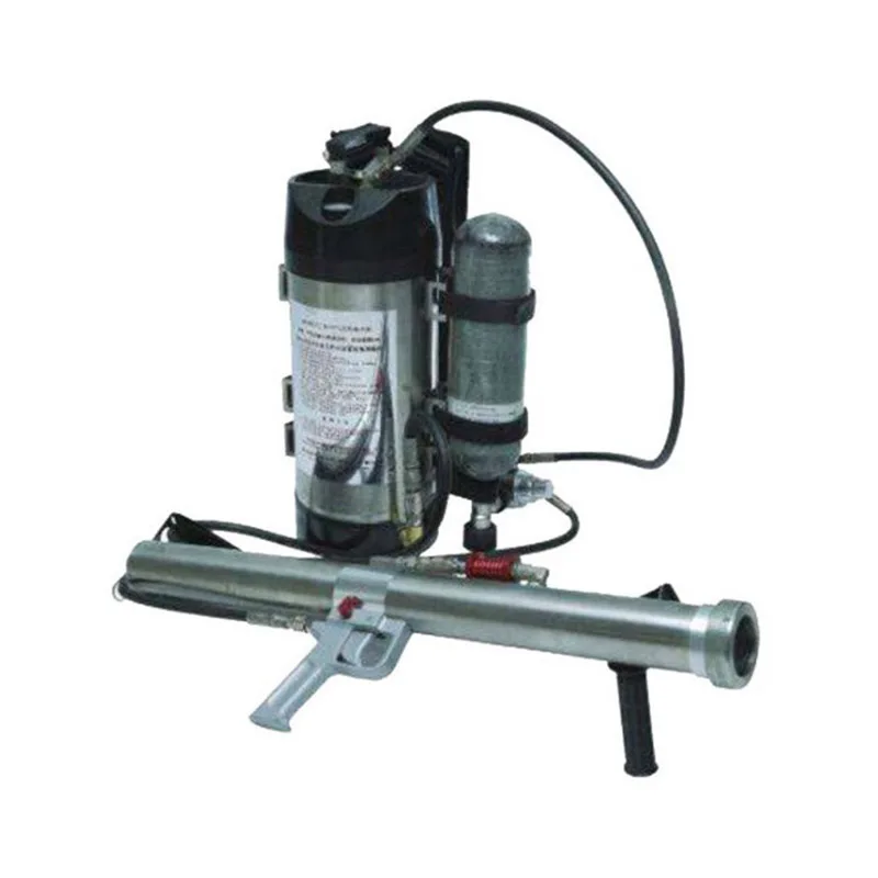 

two-phase flow water mist gun movable mine pulse fire extinguishing device two-phase flow water mist fire extinguishing gun