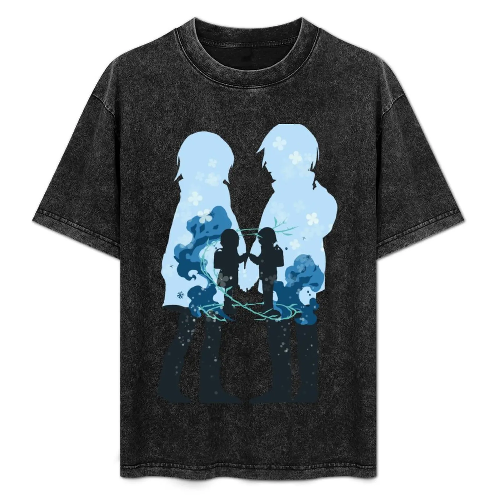 Erased Anime Characters Silhouette - Satoru Fujinuma x Kayo Hinazuki - Animangapoi Fanart T-Shirt