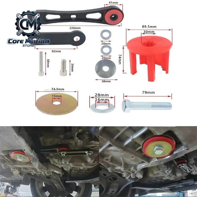 2.0T Dogbone Pendulum Engine Mount +Insert Bushing for VW Golf Gti Jetta MK5 MK6 YX05504