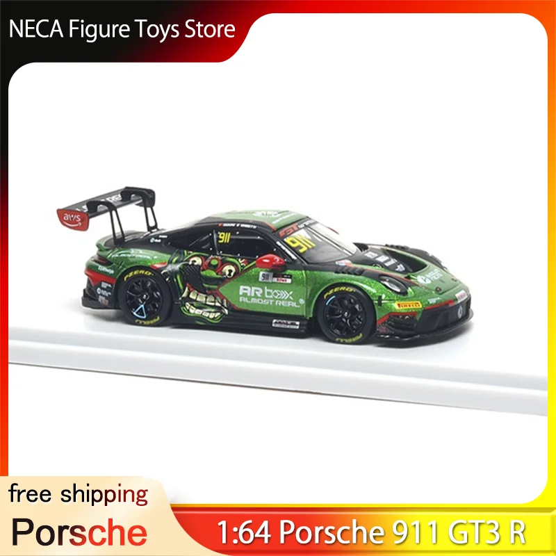Modelo a Escala 1:64 del Porsche 911 GT3 R de Almost Real, Gt World Challenge Asia Cup Mandalika Round 911, Auto de Carreras Coleccionable