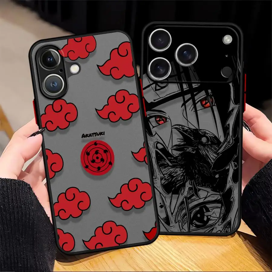 Funda japonesa de Anime Cloud Itachi para iPhone 13 Mini XS Max 7 8 16e 17 Air 12 13 11 17 Pro Max 15 16 14 Plus, funda suave