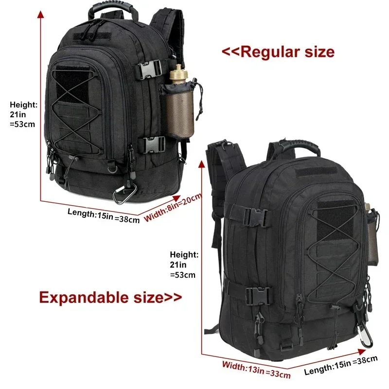 Extra Large 60L Tactical Backpack for Men Women Outdoor Water Resistant Hiking Backpacks Travel Backpack Laptop Backpacks view 4