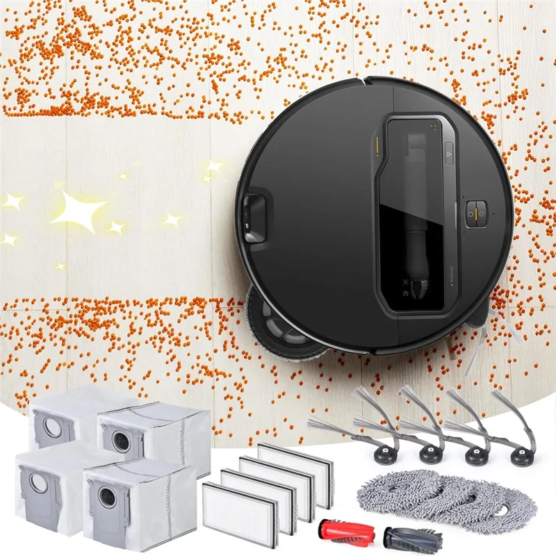 A50Q-Accessory Kit For Roborock Saros 10R Main Side Brushes Hepa Filter Mop Cloth Dust Bag Replacement Parts
