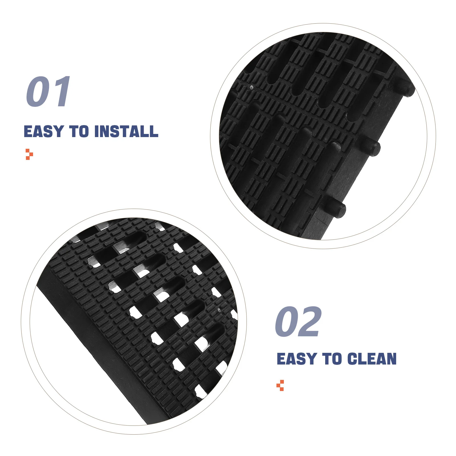 Griglie di drenaggio Griglia rettangolare per grondaia esterna Buona capacità portante Uso duraturo per vari luoghi