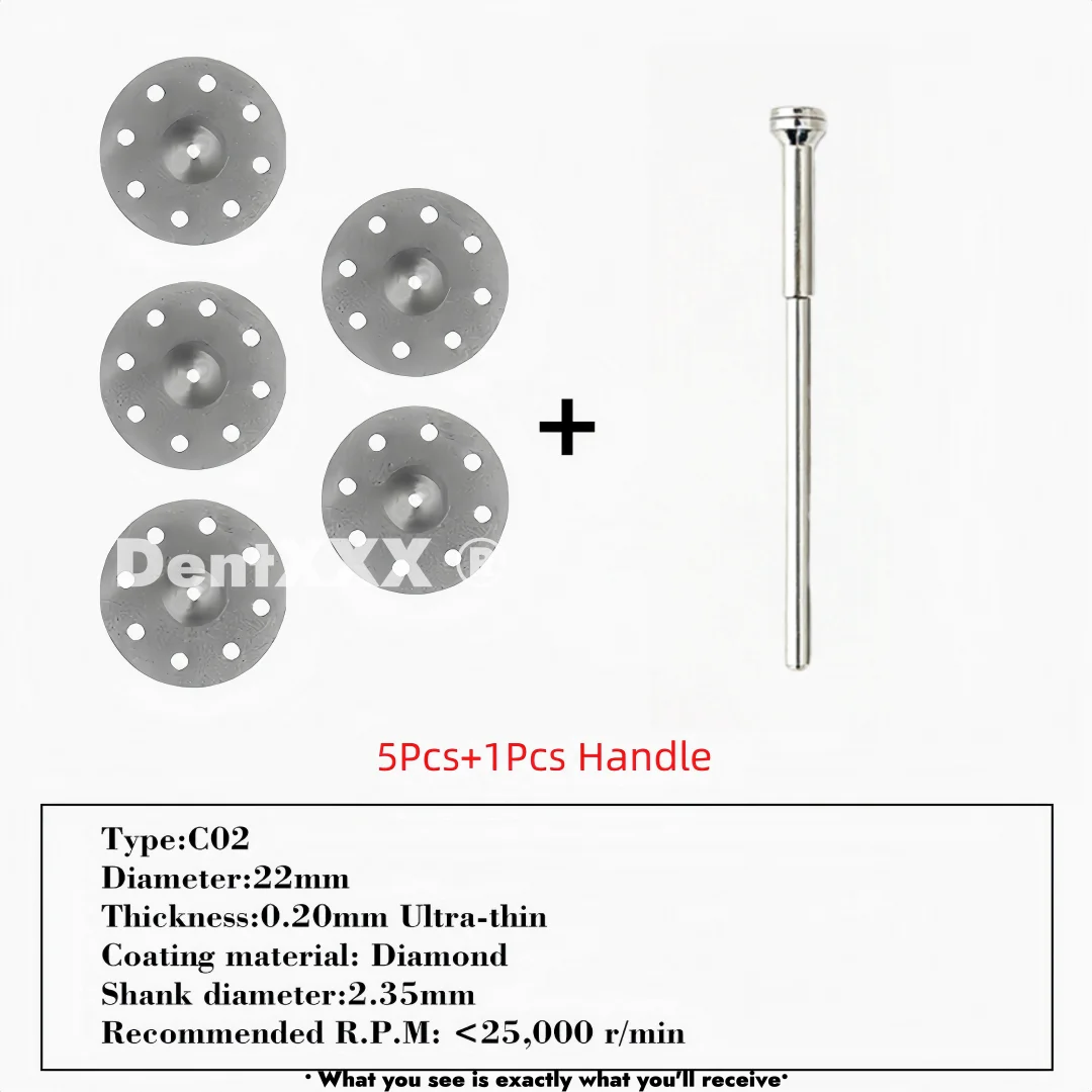 Ultra-Thin Double-Sided Diamond Grinding Discs – 0.20mm Cutting & Polishing Blades with 2.35mm Shank