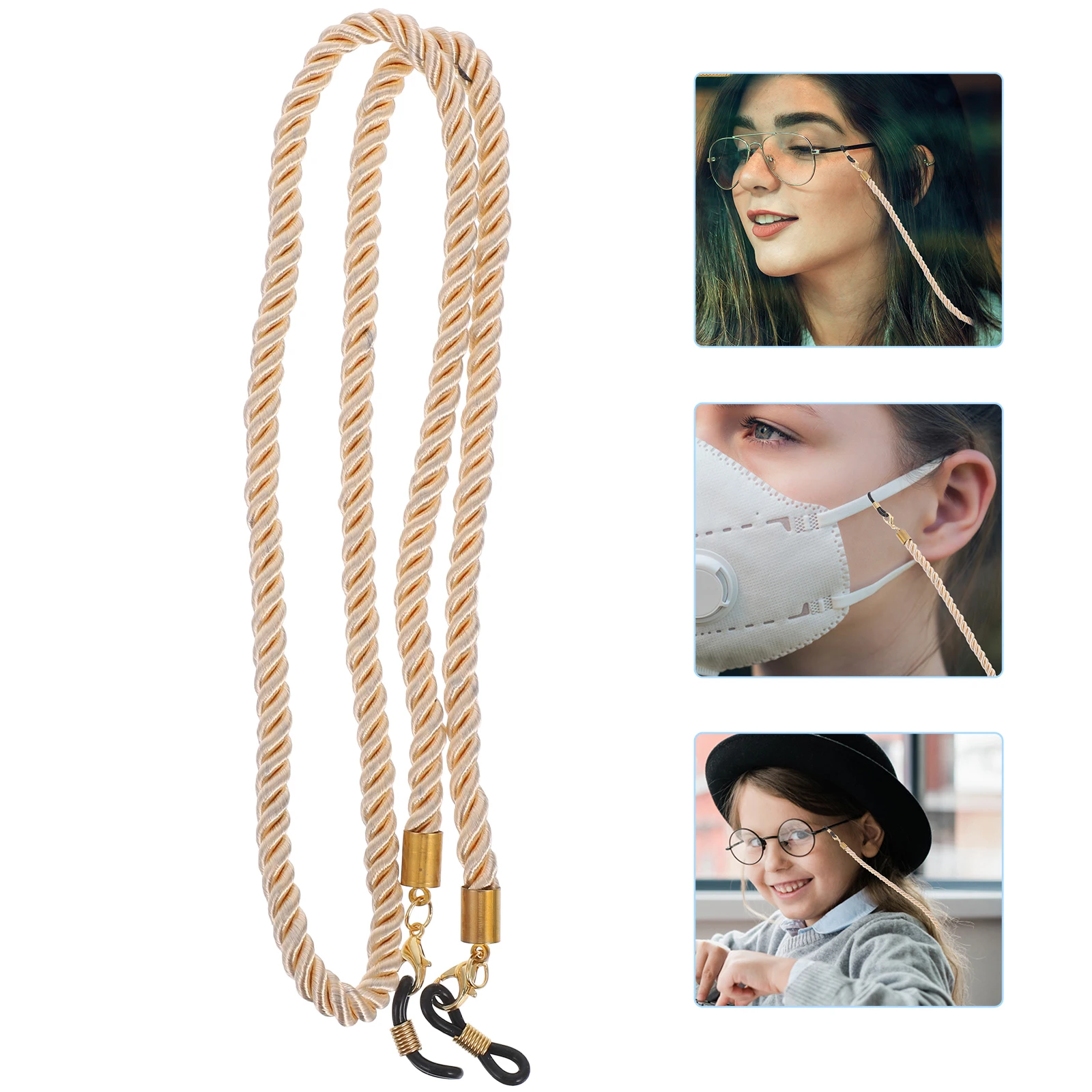 

Adjustable Braided Glasses Chain Holders Eye Glasses Neck Strap Sunglasses Lanyard Cord Retainer For Men Women Lightweight