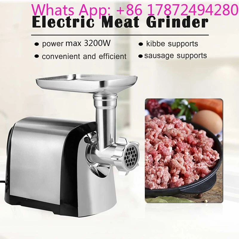 Electric Meat Grinder Home Use Multi-Function Fully Automatic Stainless Steel Meat Mincer and Sausage Stuffer