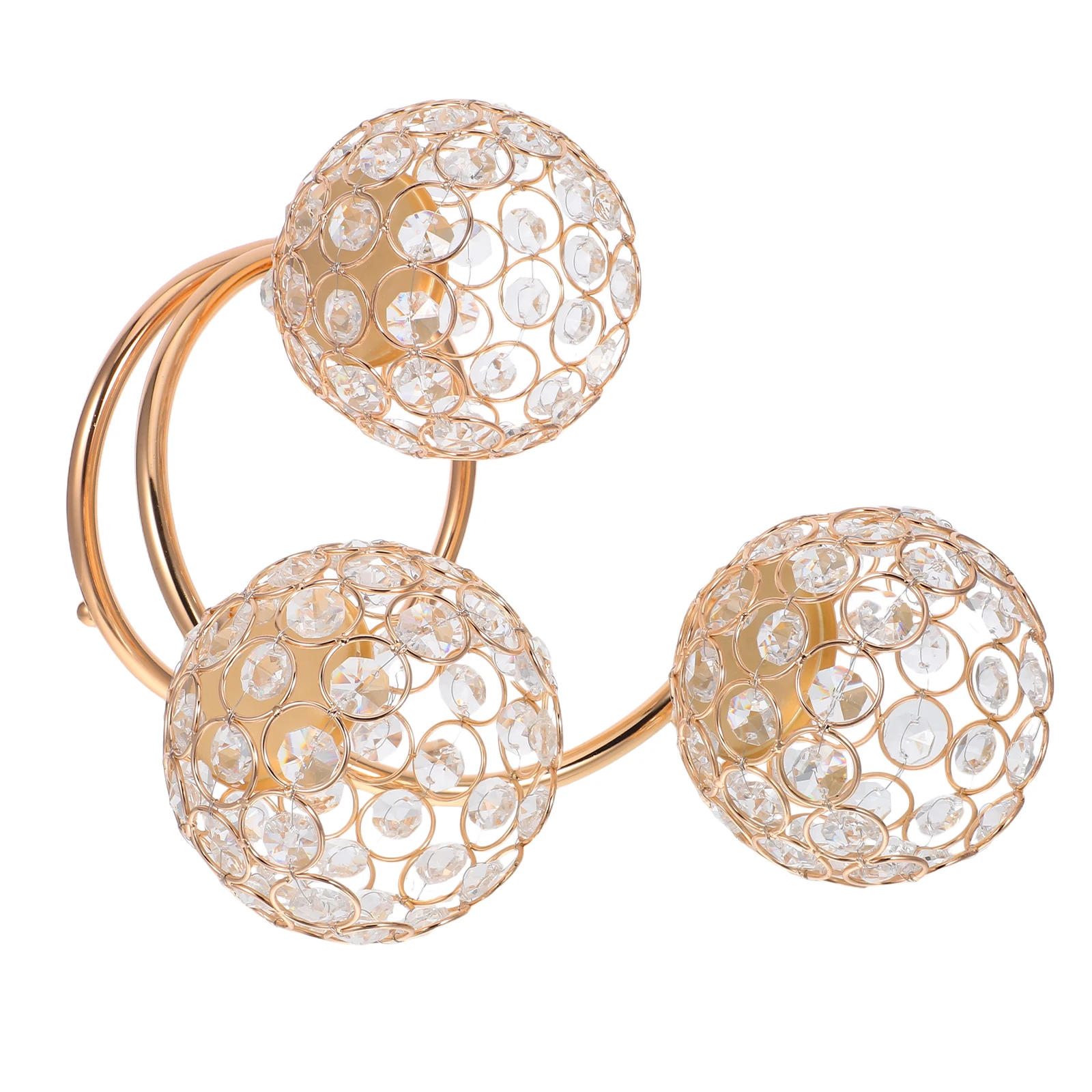 

Crystal Holder Metal Iron Stand For Wedding Party Dining Room Decor Spiral Candelabra Table Centerpiece Home