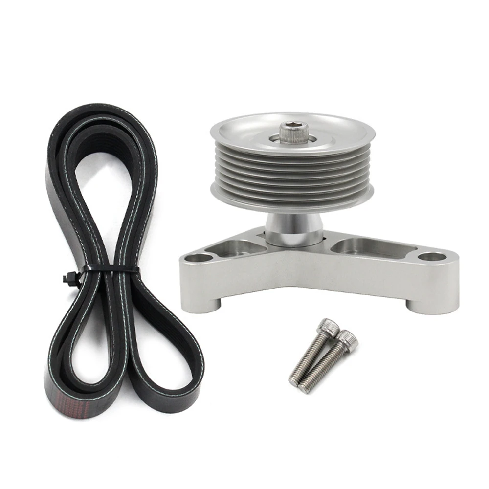 

Adjustable EP3 Idler Pulley Belt Kit for Honda Civic/Integra/RSX K24 Engine Swaps K-Series Easy Install