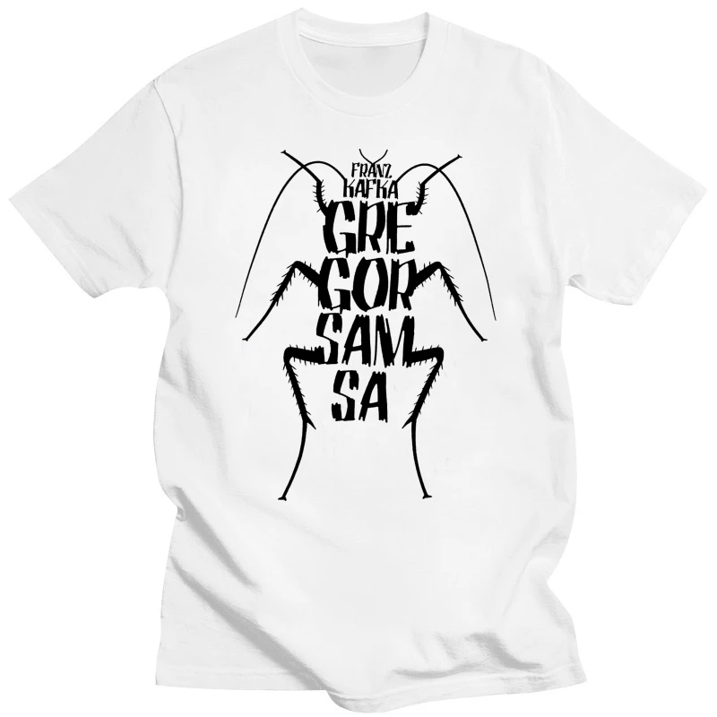 Franz Kafka * Metamorphosis Gregor Samsa Men'S T Shirt Men'S High Quality Custom Printed Tops Hipster Tees Cartoon Character