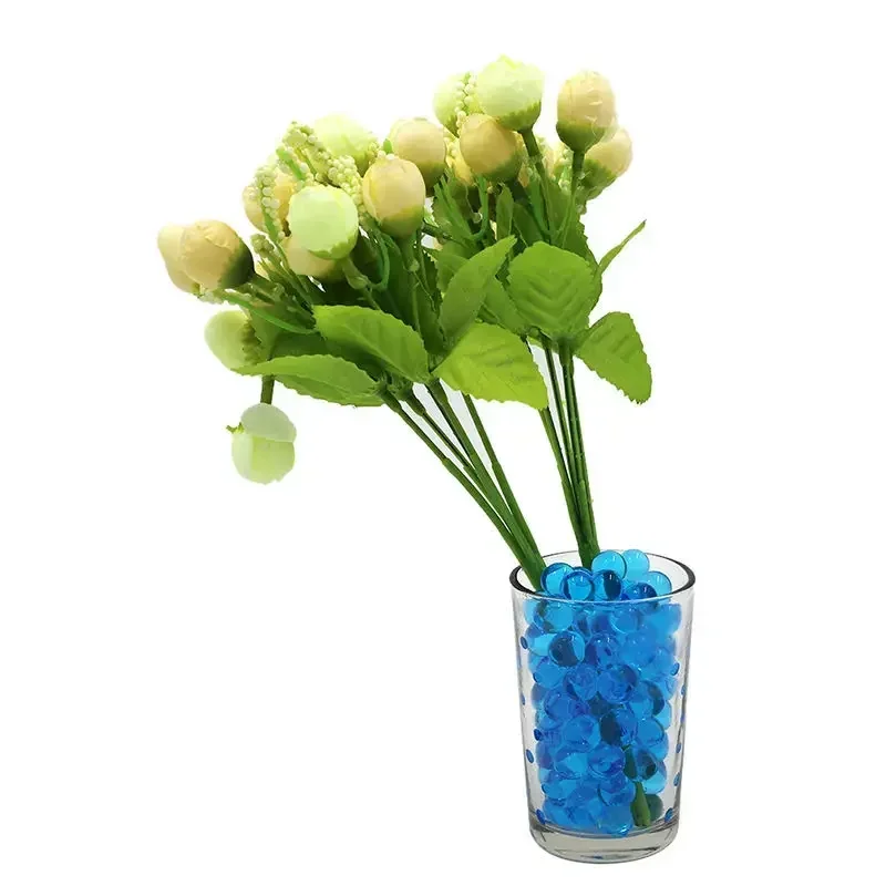 10000 قطعة اللؤلؤ الكريستال التربة الطين تنمو حبات الماء هيدروجيل ماجيك جل كرات هلام أوربيز تزايد في بالون الماء كرة الماء