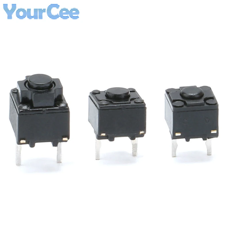 50Pcs/10Pcs 6x6MM Tact Switch 6*6*7.3/6/5.7 Silent Switch Wireless Mouse Wired Mouse Button Square Micro Switch 6X6X7.3/6/5.7MM