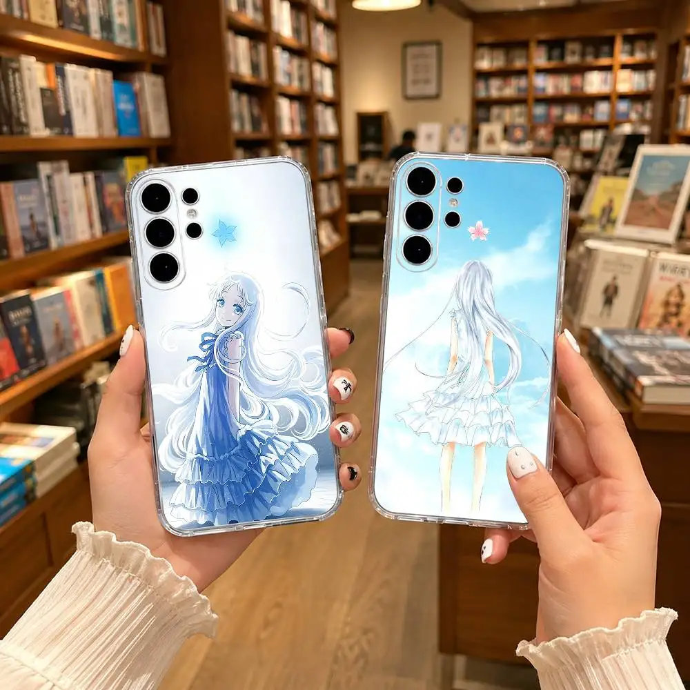 delightful anime Anohana menma  Transparent phone Case For Samsung S25,24,21,22,21,20,10,S9Ultra,Plus,Fe,Lite
