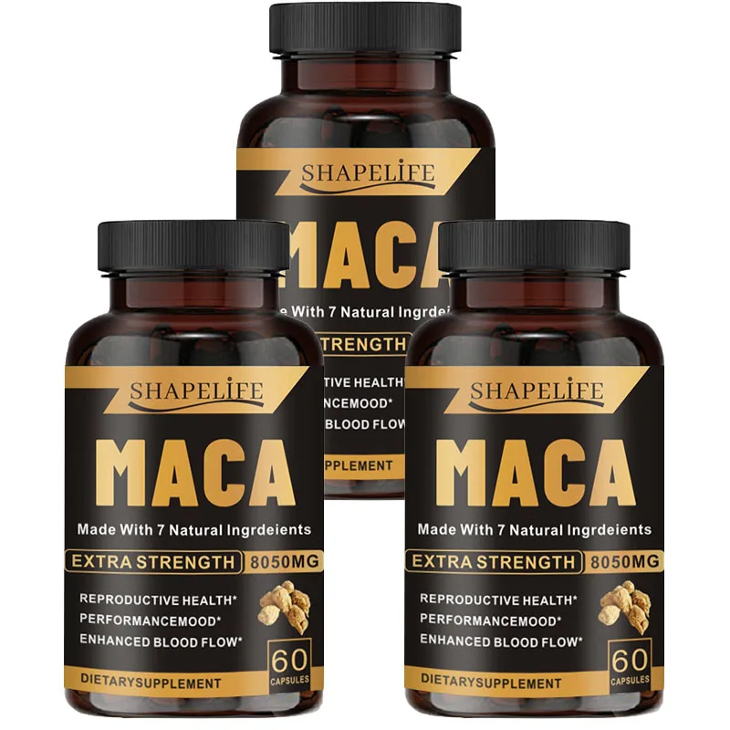 

1/3/5/10Bottles Maca Capsules 7 Natural Ingredients Ginseng Supplement for Men Power Health