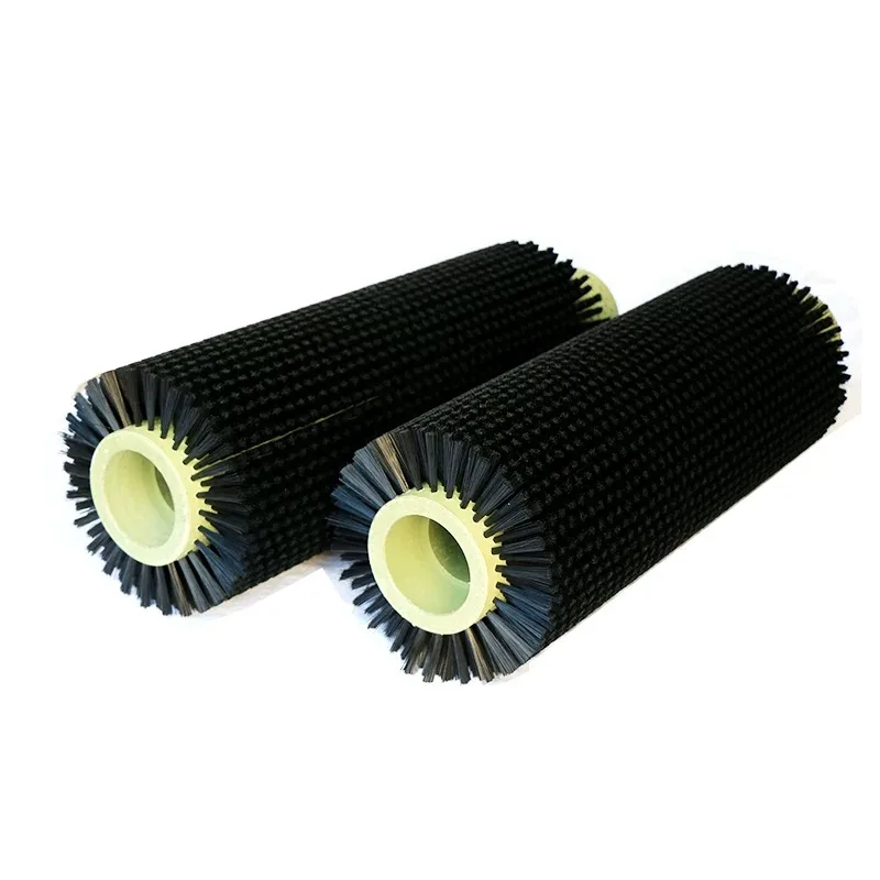 Nylon Wire Cylindrical Brush Roller Hollow Circular Brush Wheel Industrial Dust Removal Polishing Cleaning Machinery Accessory