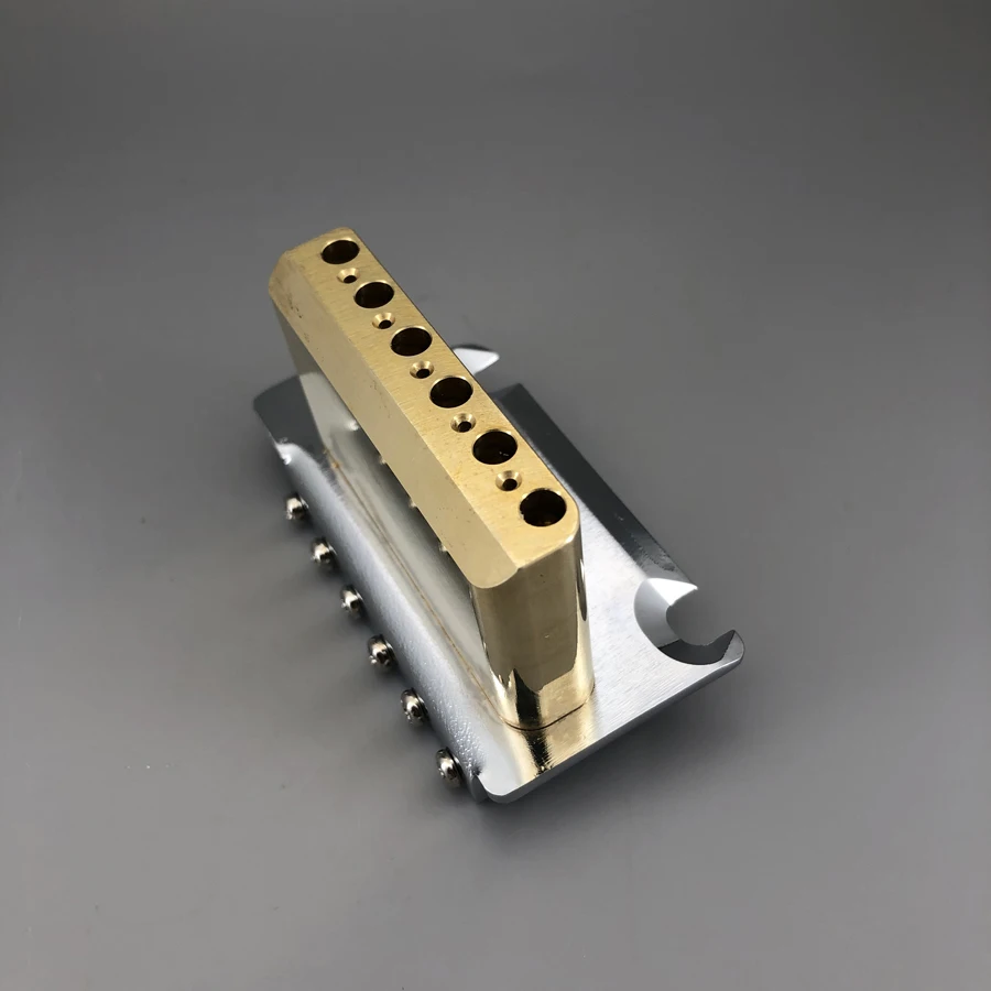 510 Stlye 2 Post Point Electric Guitar Tremolo Bridge Brass Block Push In Arm ST Bridge