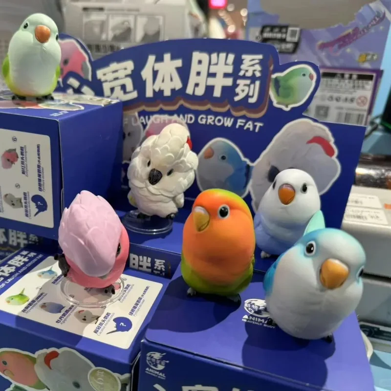 Genuine Animal Planet Chubby Animal Series 2Parrot Special Edition Blind Box Cute Bird Model Doll Desktop Ornament Creative Gift