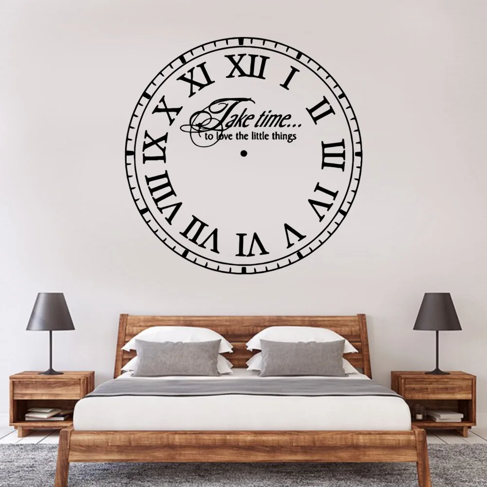 1PC Cool Clock Wall Art Decal Decoration Fashion Sticker The best Christmas gifts Home Party Decor Wallpaper