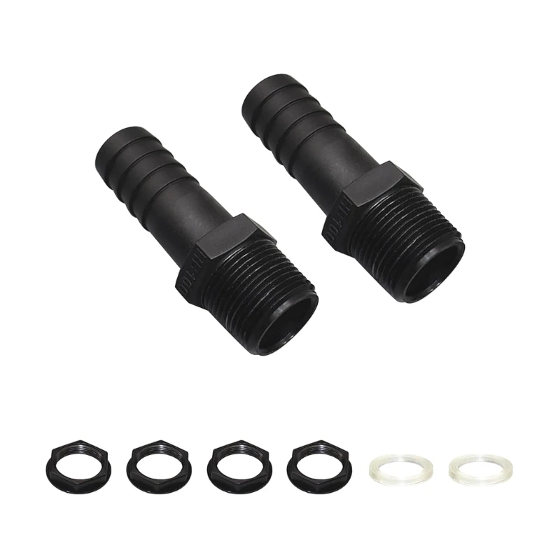 Rain Butt Connection Set 25mm 1 Inch Connection with Hose Nozzle Connection Hose Connector for Rainwater Water Tanks