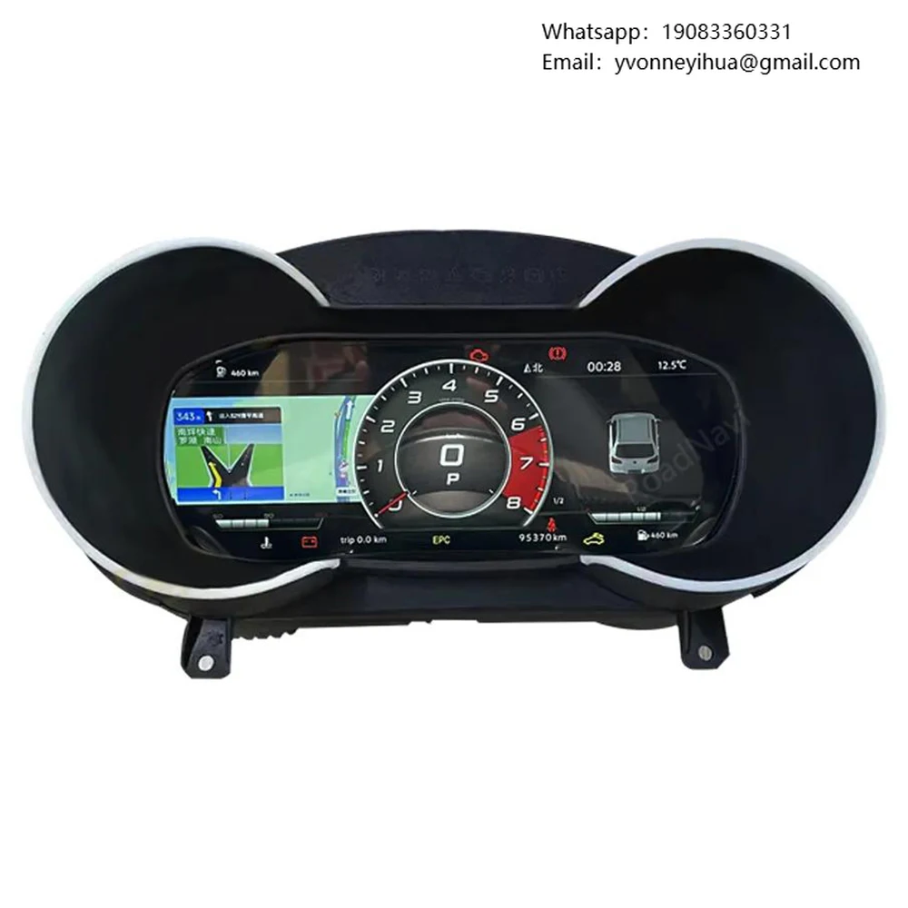 

RoadNavi LCD Digital Cluster For A3 Q5 A4 A6 Q7 TT 2008-2014 Dashboard Panel Speedometer