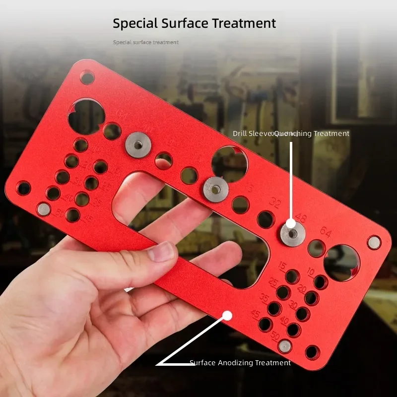 Woodworking Handle Punch Cabinet Door Locator Wardrobe Handle Positioning Tool Furniture Hardware Installation Jig Guide