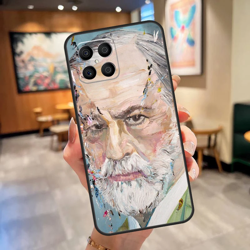 Sigmund Freud founder psychoanalysis For Honor X8 X7 X9 50 Case For Huawei P30 Lite P20 P40 P50 Pro P Smart 2021 Nova 5T Cover