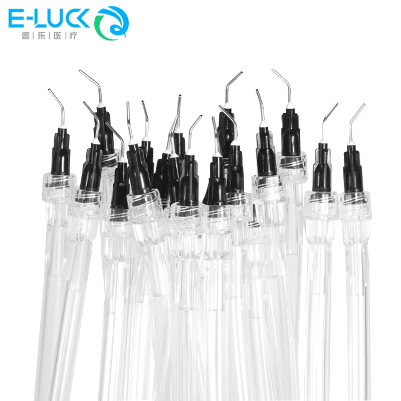 

20Pcs Dental Medical Saliva Ejector Aspirator Suction Bonding Tubes with Syring Needle Tip Dentistry Disposable Material