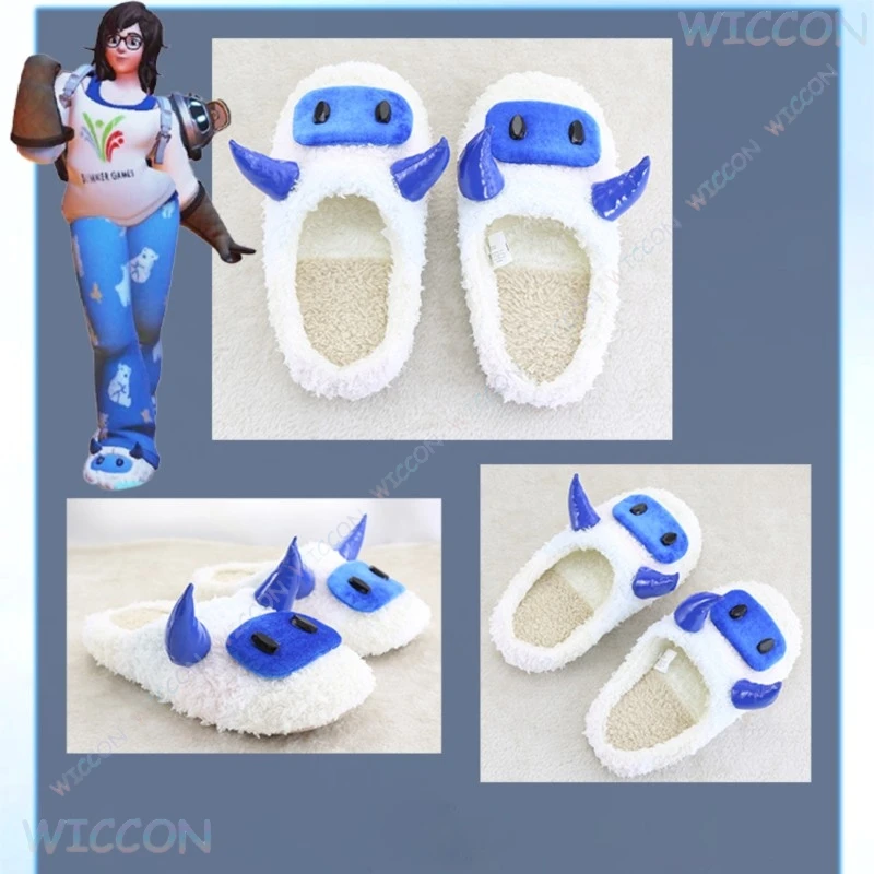 ميلينغ تشو أكثر من مشاهدة بيجامي مي تأثيري أحذية النساء الشتاء فروي النعال هالوين كرنفال الفتيات #2