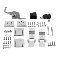 Motorcycle Pack Trunk Latches Hinges Lock Kit For Harley Tour Pak Touring Road King Glide 1988-2013