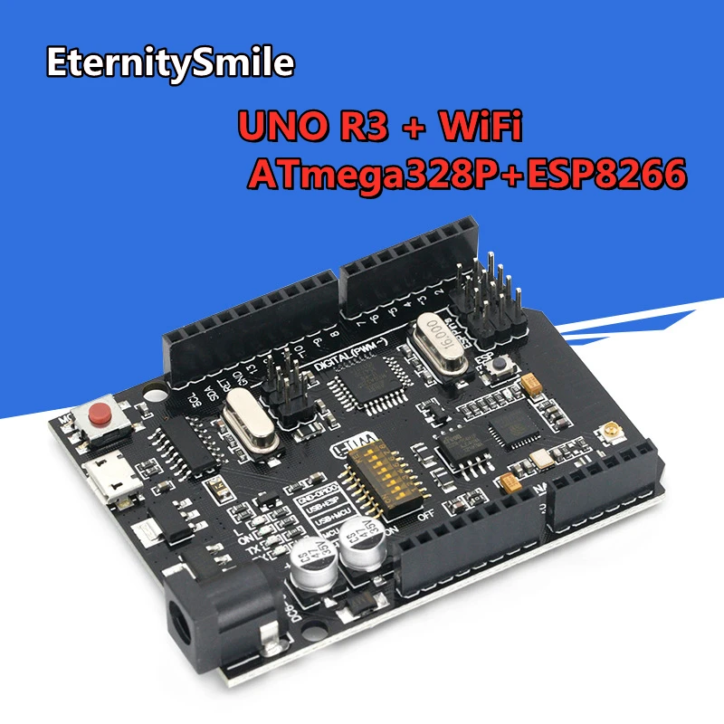 UNO + WiFi R3 ATmega328P + ESP8266 (Memoria de 32Mb), USB-TTL CH340G para Arduino Uno, NodeMCU, WeMos ESP8266, novedad