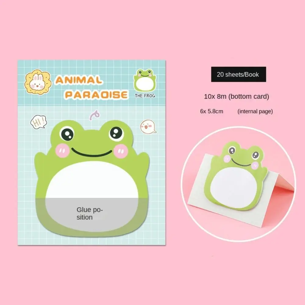Self-stick Notes Animal Sticky Notes Thickened Stickers Notepad Cartoon Adhesive Memo Pads Penguin Rabbit