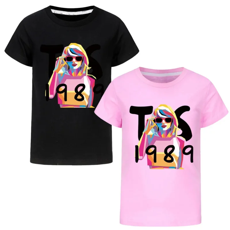 1989 Merche Ära T-Shirts für Mädchen Streetwear o Hals Baumwolle Kurzarm Kinder kleidung T-Shirts Unisex