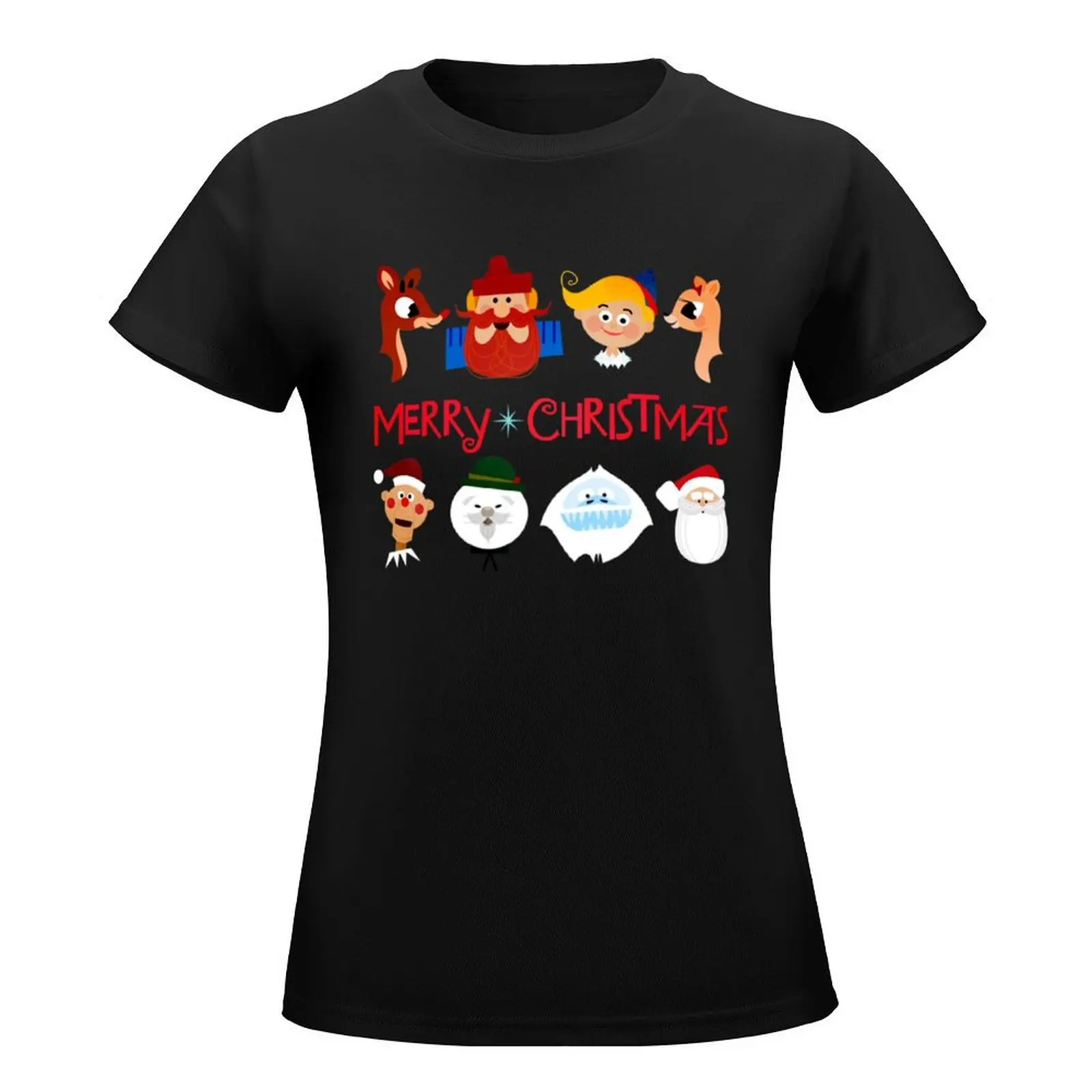 Rudolph The Red Nosed Reindeer T-Shirt sports fans summer clothes Women's t-shirt