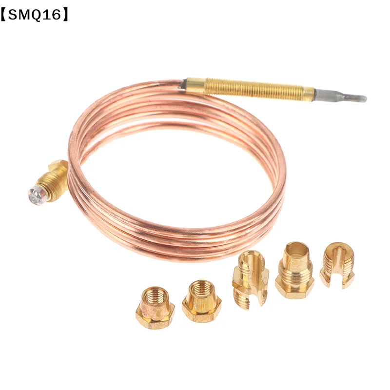 90cm Universal 3.0mV Gas Stove Thermocouple With 5 Nuts Heating Gas Burner Replacement Thermocouple Adaptor Gas Stove Parts【SMQ】
