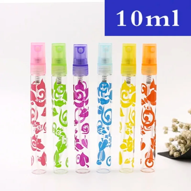 

10ml 100pcs Free Shipping Rose Crystal Cut Glass Perfume Spray Bottles Atomizer Empty Cosmetic Refillable Perfumes Spary Bottle