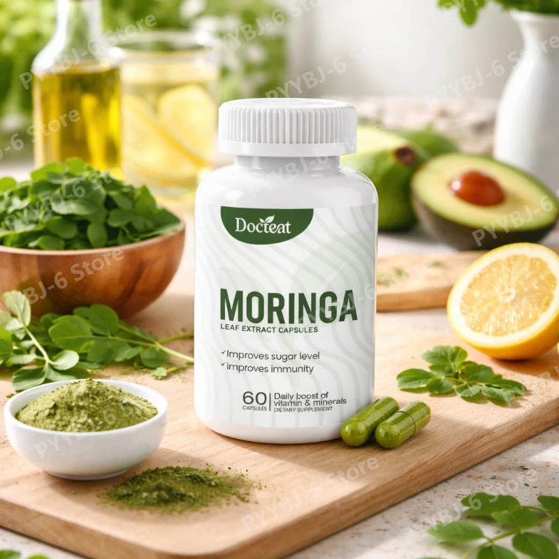 

Moringa Gut Health Capsules for Intestinal Comfort and Digestive Balance Dietary Supplement 60 Count Herbal Wellness Formula