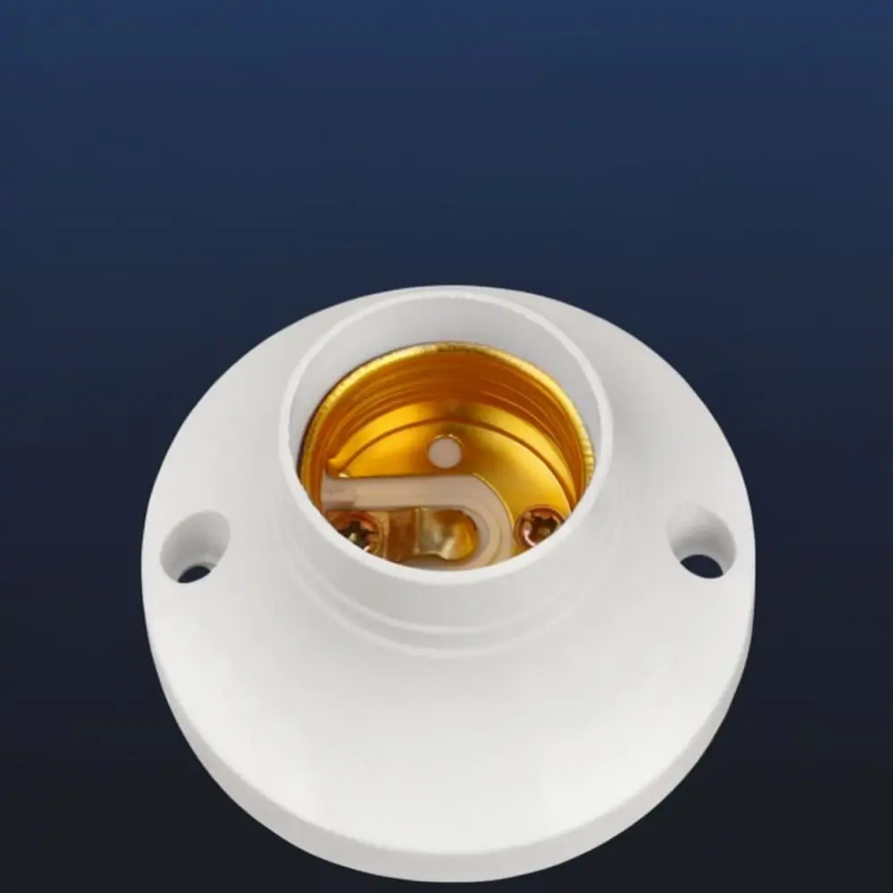 Ceramic E27 Screw Light Base Ceiling Mounted Lamp Socket Waterproof Connector For LED Bulbs Stable Home Electrical Fixture