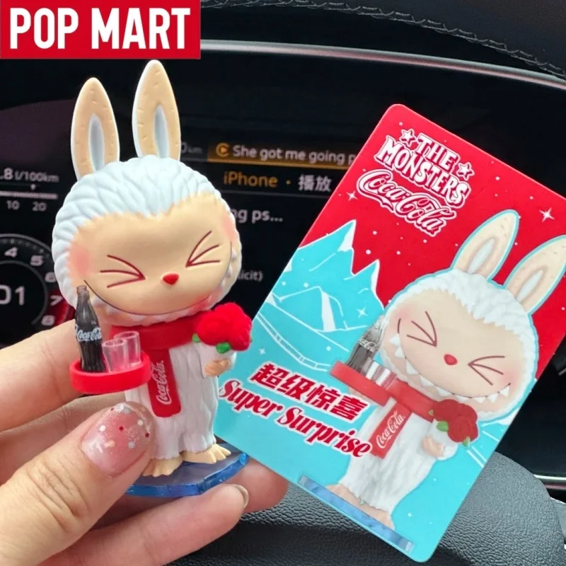 

In Stock Popmart The Monsters Coca Cola Figurine Blind Box Labubu Ornament Decoration Girl Mystery Blind Box Birthday Gift