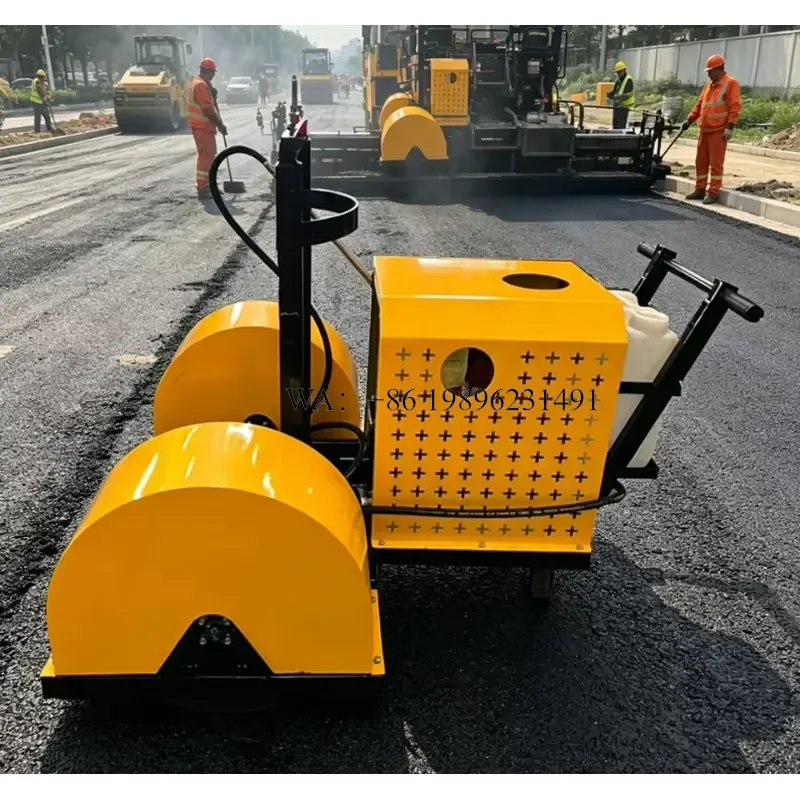 Wmwmnu for LONGSHUN Hand Push Asphalt Crack Sealer Mini Bitumen Sprayer Road Pavement Repair for Asphalt Maintenance