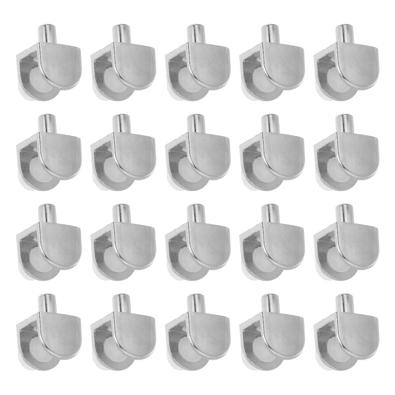 20Pcs Glass Clamp Bracket Stable Zinc Alloy Fixed Clamp for Bathroom Shower Glass Panel Shelf Support Brackets Holder Pegs