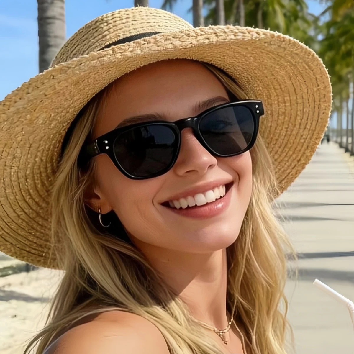 European and American style women's square Y2K fashionable sunglasses, trendy and versatile, summer sun shading, sun protection,