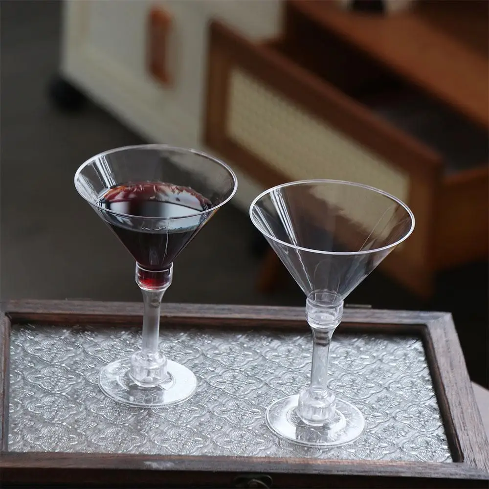 

20 Pcs Party Supplies Clear Plastic Margarita Glasses 5 Oz Drinking Cup Disposable Wine Glass Unbreakable Goblet Champagne