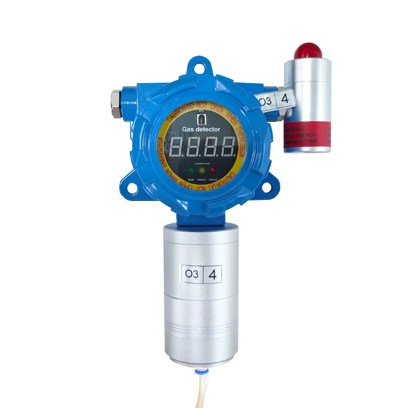

Confined Space Use Fixed O2 H2S CH4 Gas Detector With Pump Suction Pipeline Gas Detector