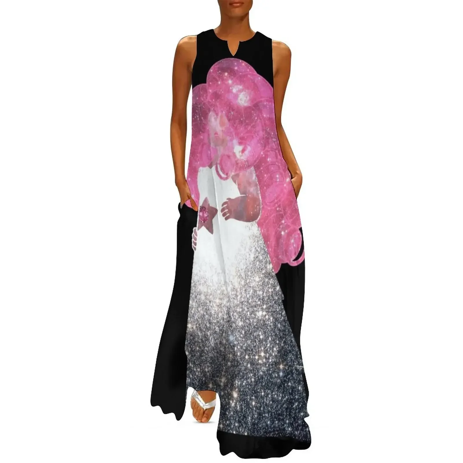 

Rose Quartz Long Dress Women's summer dresses fairy dress party dresses woman Bride dresses Dress