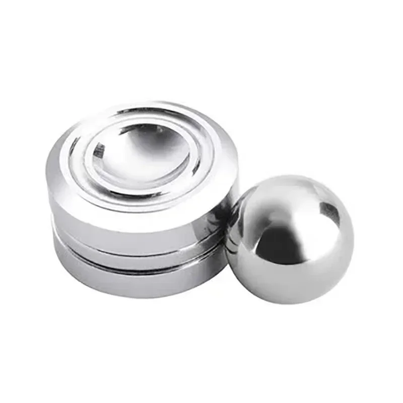 Adult Desktop Stress Relief Metal Fidget Toy Decompression Hypnosis Rotary Gyro Fingertip Toy Kinetic Round Spinner Party Gift