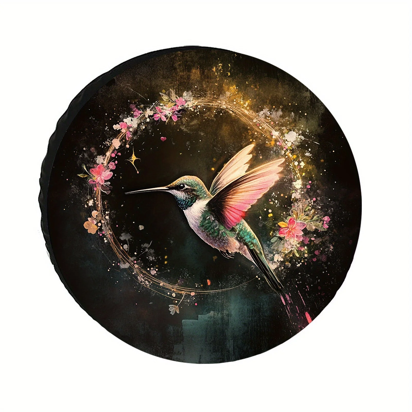 Покрышка на шину с веном колибри, мечтательная акварель для максимального исцеления, необходимая для приключений на свежем воздухе, стильная модная постер