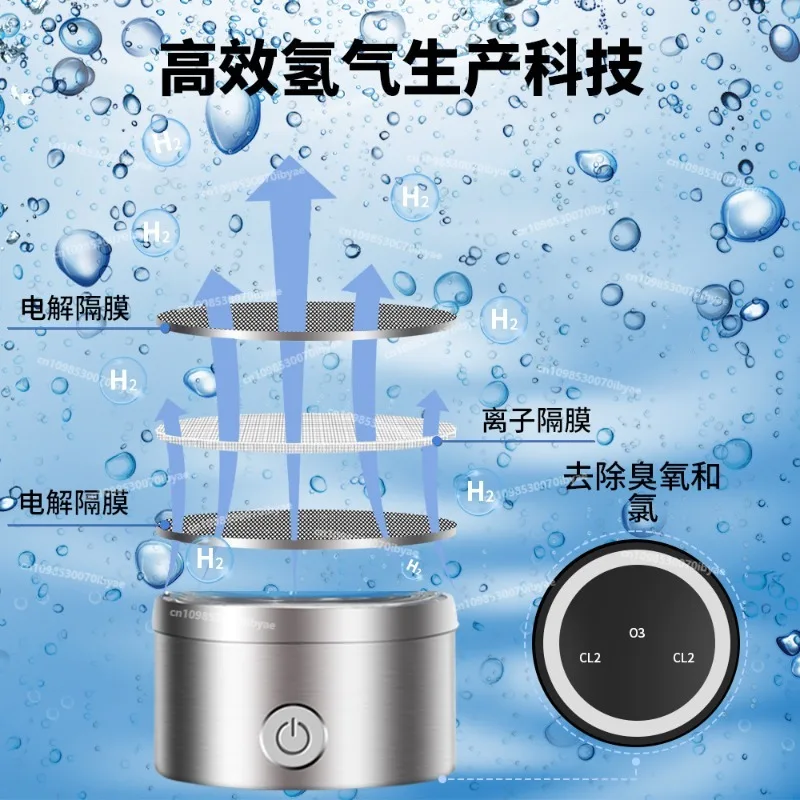 For Hydrogen Rich Water Cup High Concentration Portable Hydrogen and Oxygen Separation Weak Alkaline Water Cup